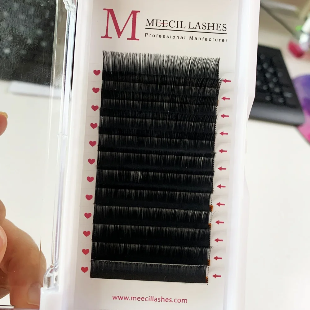 Wholesale Velvet Lashes Eyelash Extension Lash Trays Customized Loose Faux Mink Matte Lash Extensions Trays