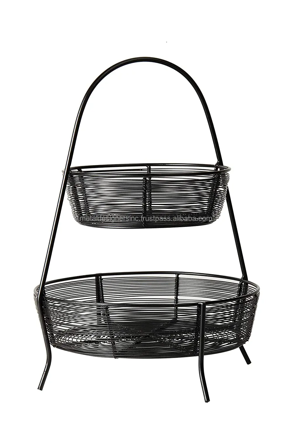 2 яруса Металлическая черная напольная корзина посуда кухонная утварь декоративные полки черные круглые чаши и корзины для хранения фруктов