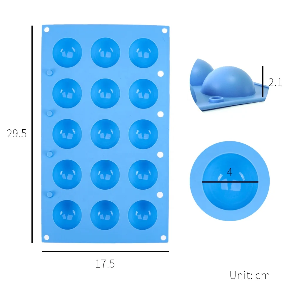 [Holar] Taiwan Made 15 Round Cylinder Silicone Mold for Baking Chocolate Cookie