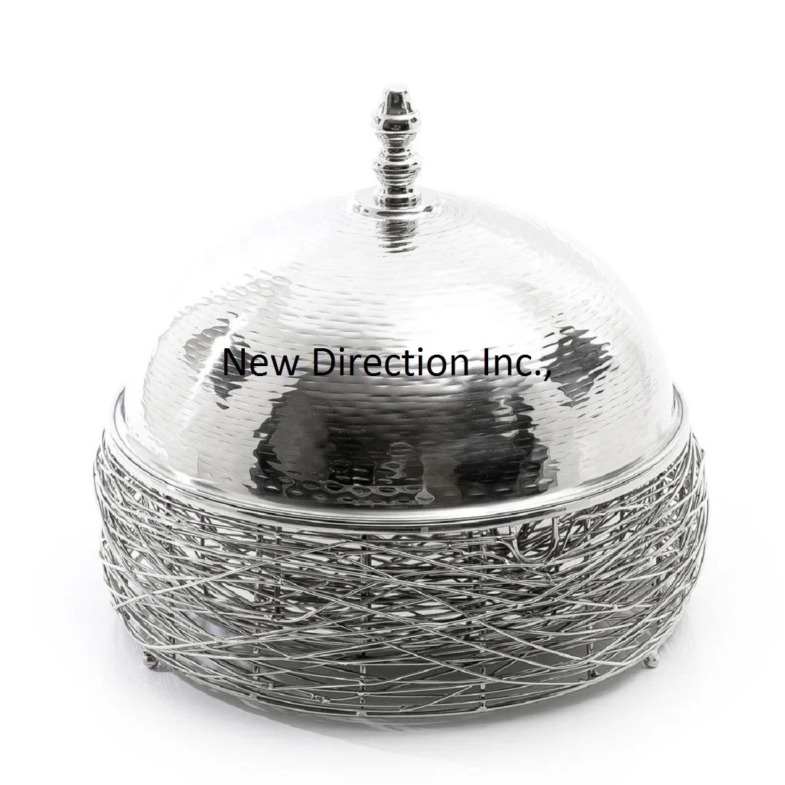 Глянцевая позолоченная Изолированная кастрюля из нержавеющей стали Сервировочная для обеденного стола подогреватель пищи в виде