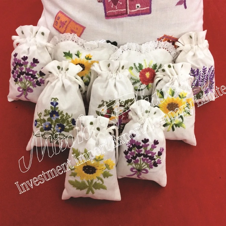 Hot Selling Embroidery Beautiful Lavender Sachet Embroidery Crafts Cross-Stitching & Needlework