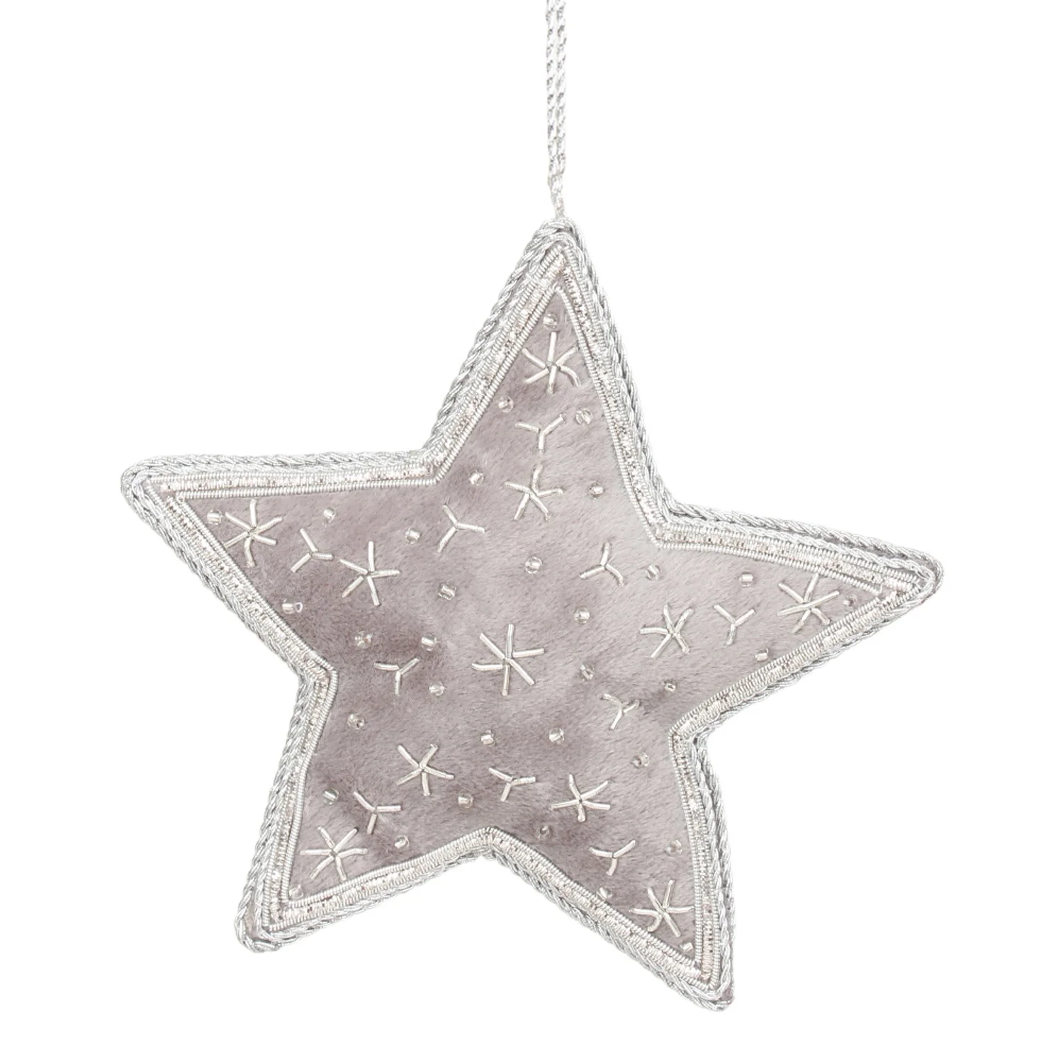 Handmade Christmas Decorations Ornament Customizable Velvet Satin Santa Socks Embroidered Beaded Giraffe Elephant Tree