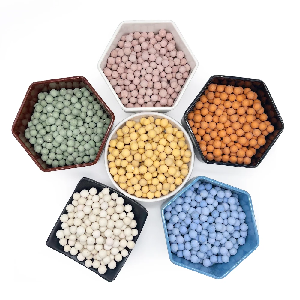 Hot-selling ceramic ball decoration Color ceramic ball filter decoration ceramic ball