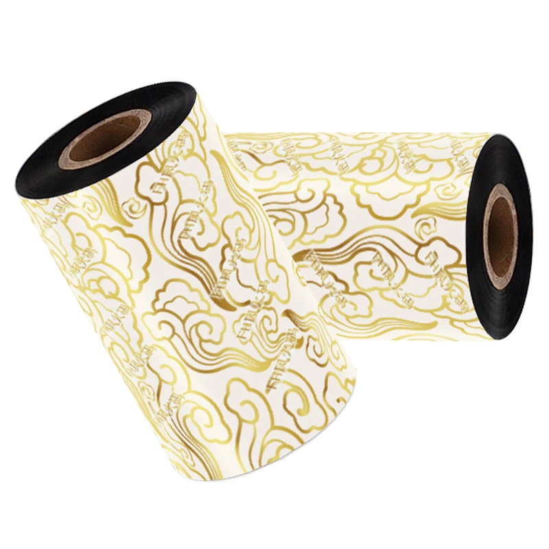 High Quality Thermal Transfer Print the Original Carbon Tape Wax Ribbon Carbon Black Ribbon for zebra Suitable for zebra Printer