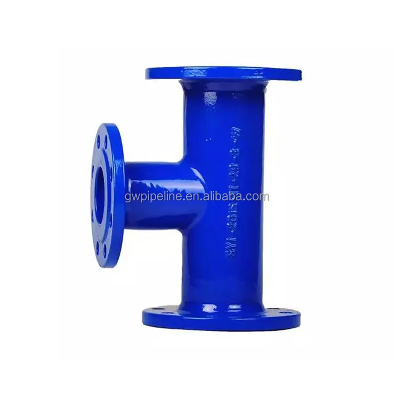 China Ductile Iron Pipe Fittings  All flange tee  for pipe