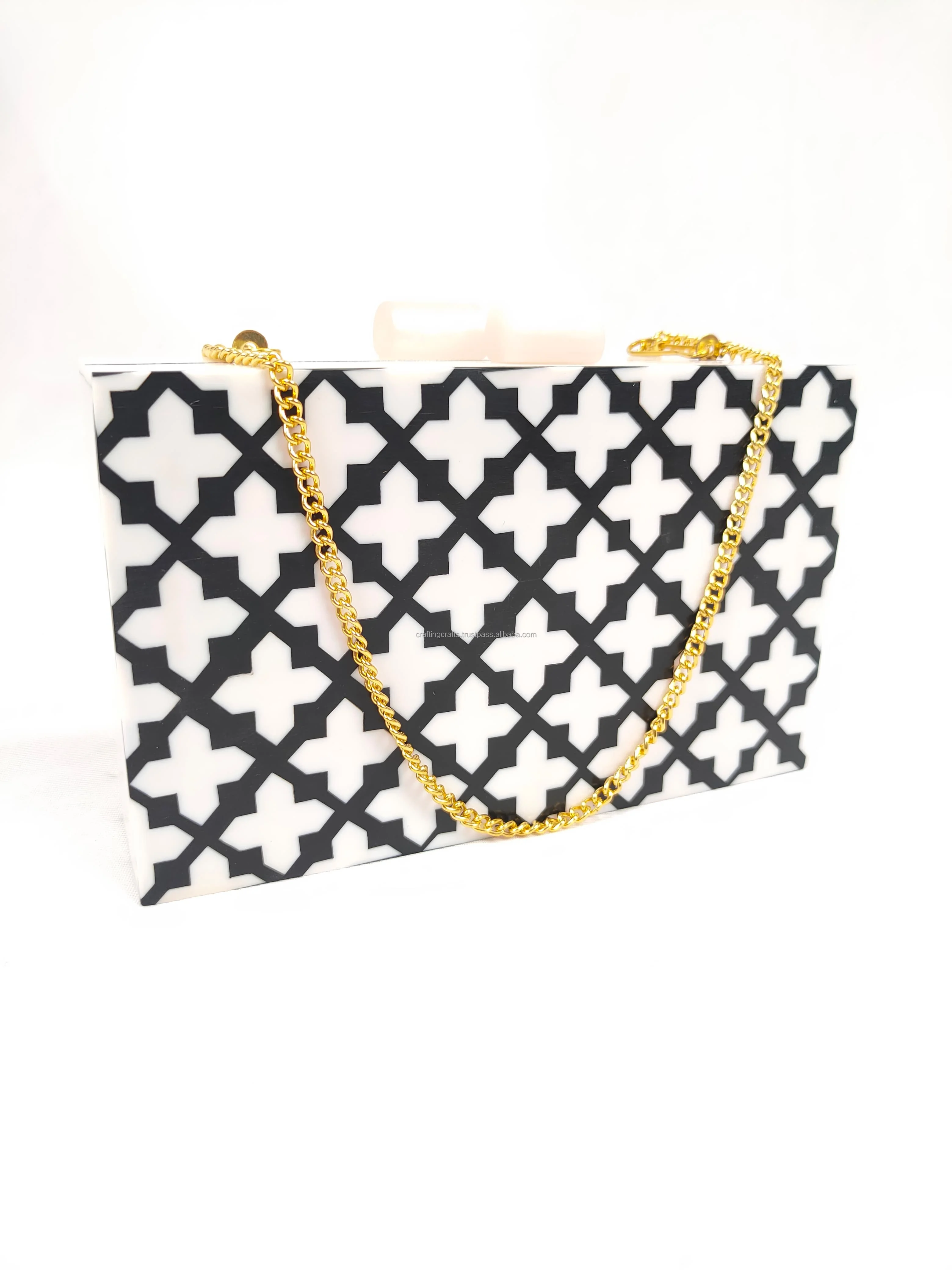 Clutch Bag Evening Bags Handmade Resin Box Clutch for Evenings & Weddings for Sale in Bulk From India