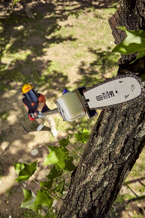 Extendable D-loop Gasoline Pole Chainsaw, joint type pole chain saws