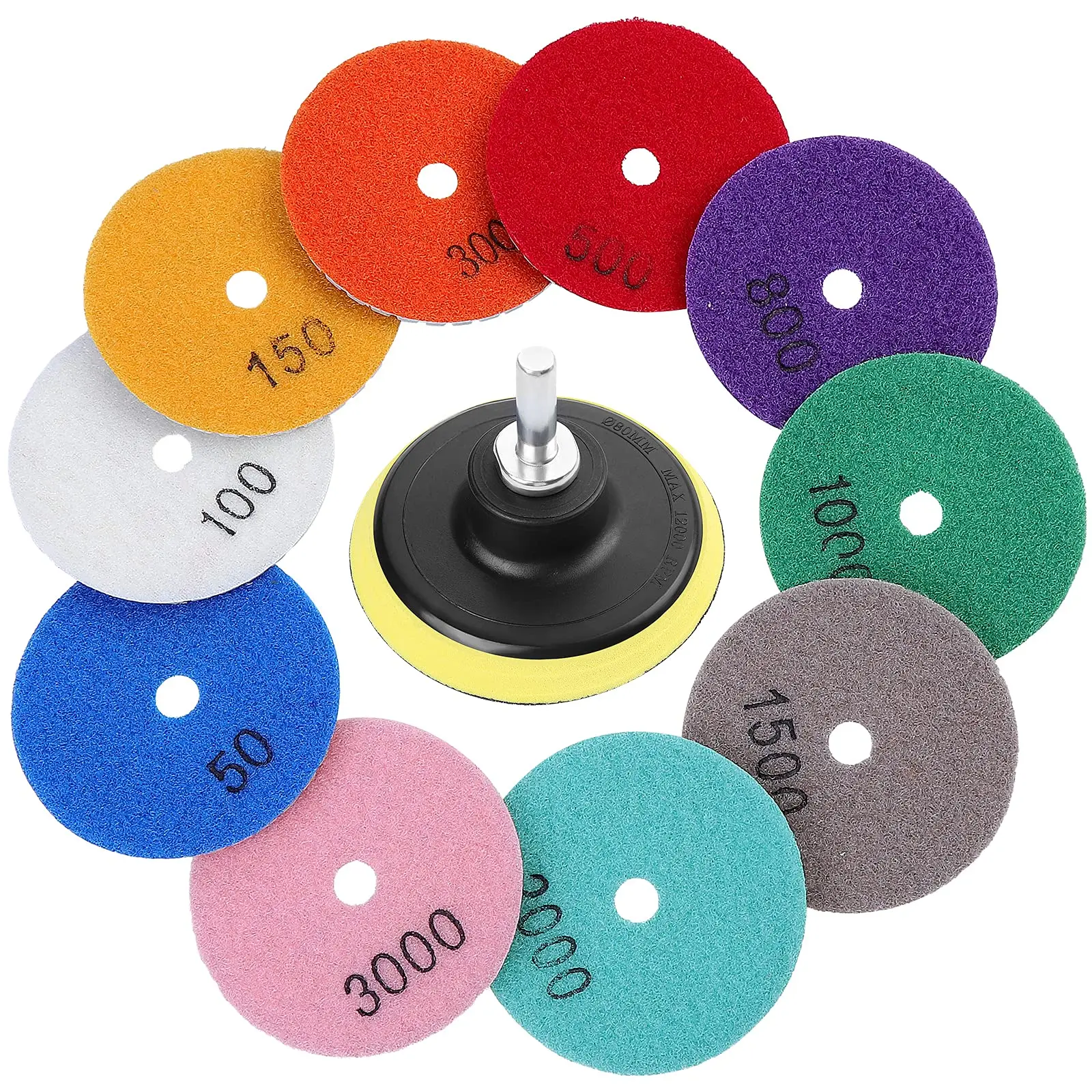 One Step Pad Diamond Stone Grinding Tools Wet Concrete Floor Polishing Disc