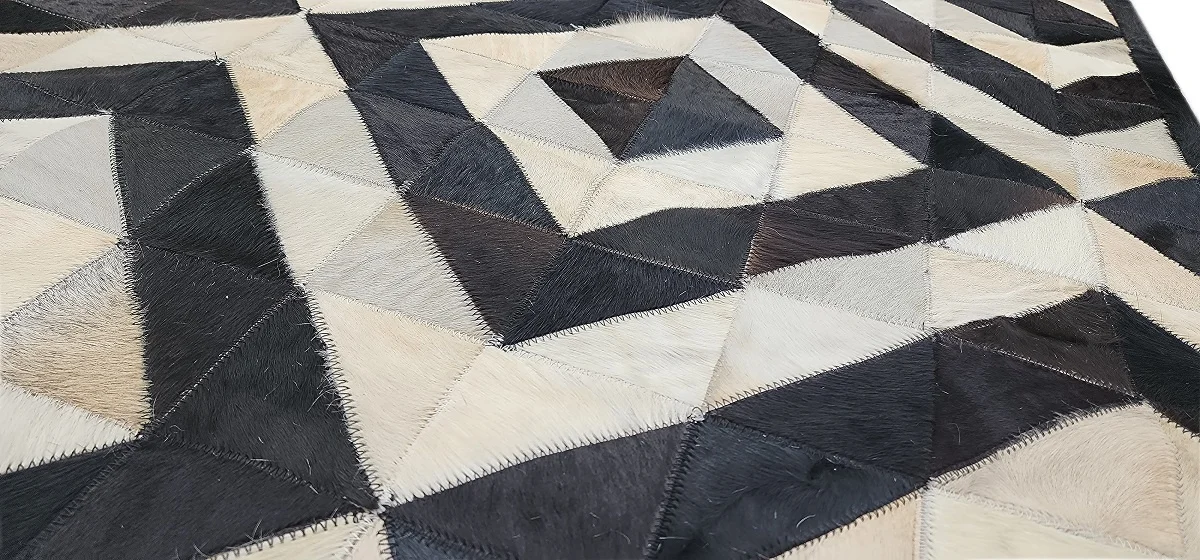 Real Cowhide Leather Patchwork Cowhide Rug Soft Silky Smooth Carpet For Bedroom Shaggy Carpet TIA Custom Make Handmade Carpets