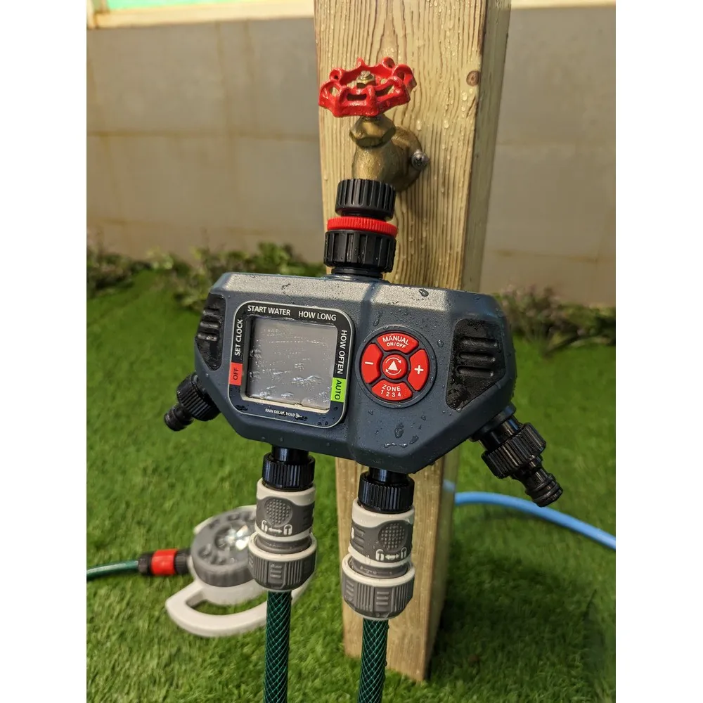4-Zone Smart Digital Water Timer 4 Valves Electronic Timer Irrigation Timer Garden Water Other Watering & Irrigation