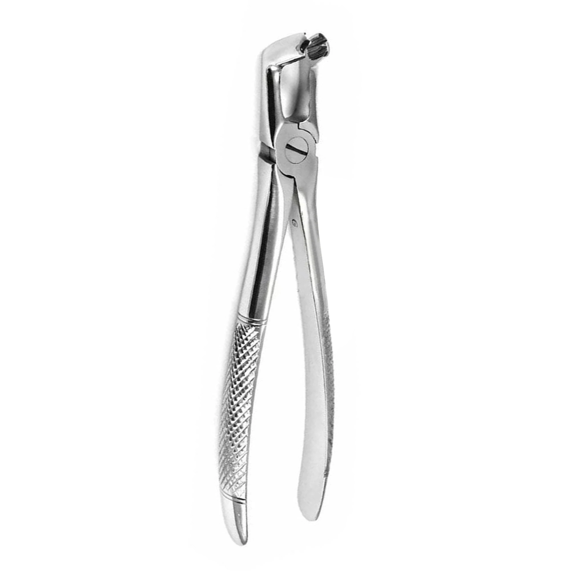 Silver Color Excellent Polished End Dental Tooth Extraction Forceps Lower Root Pick Up Removing Dental Atraumatic Forceps