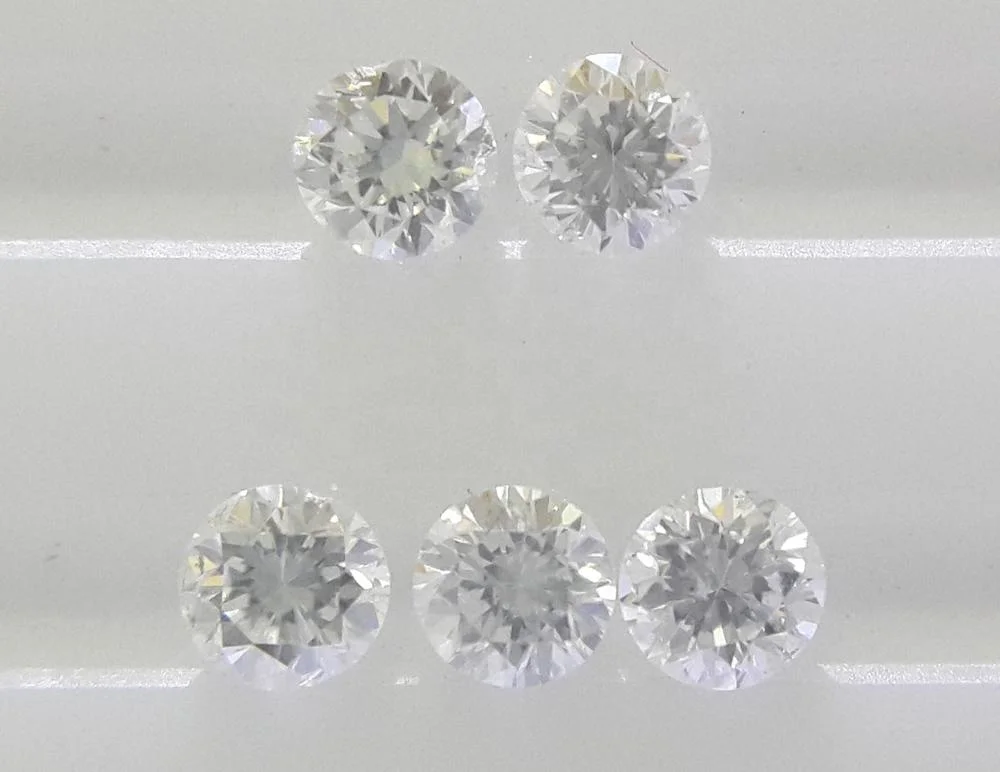 VS Clarity G Color 1 carat 1mm Natural Loose Brilliant Cut Diamonds Round Clean White for Setting Fire