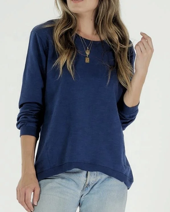 Plain Organic Cotton Streetwear Long Sleeve Premium Oversized Pastel Hoodie Pullover Women Crewneck Sweatshirt