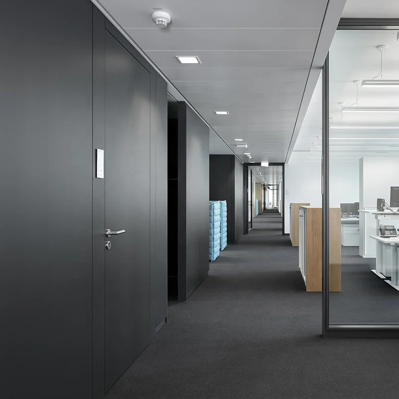 Индивидуальные алюминиевые офисные двойные одинарные застекленные стеклянные перегородки со стальной сплошной панелью