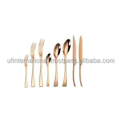 Латунная ложка с вилкой