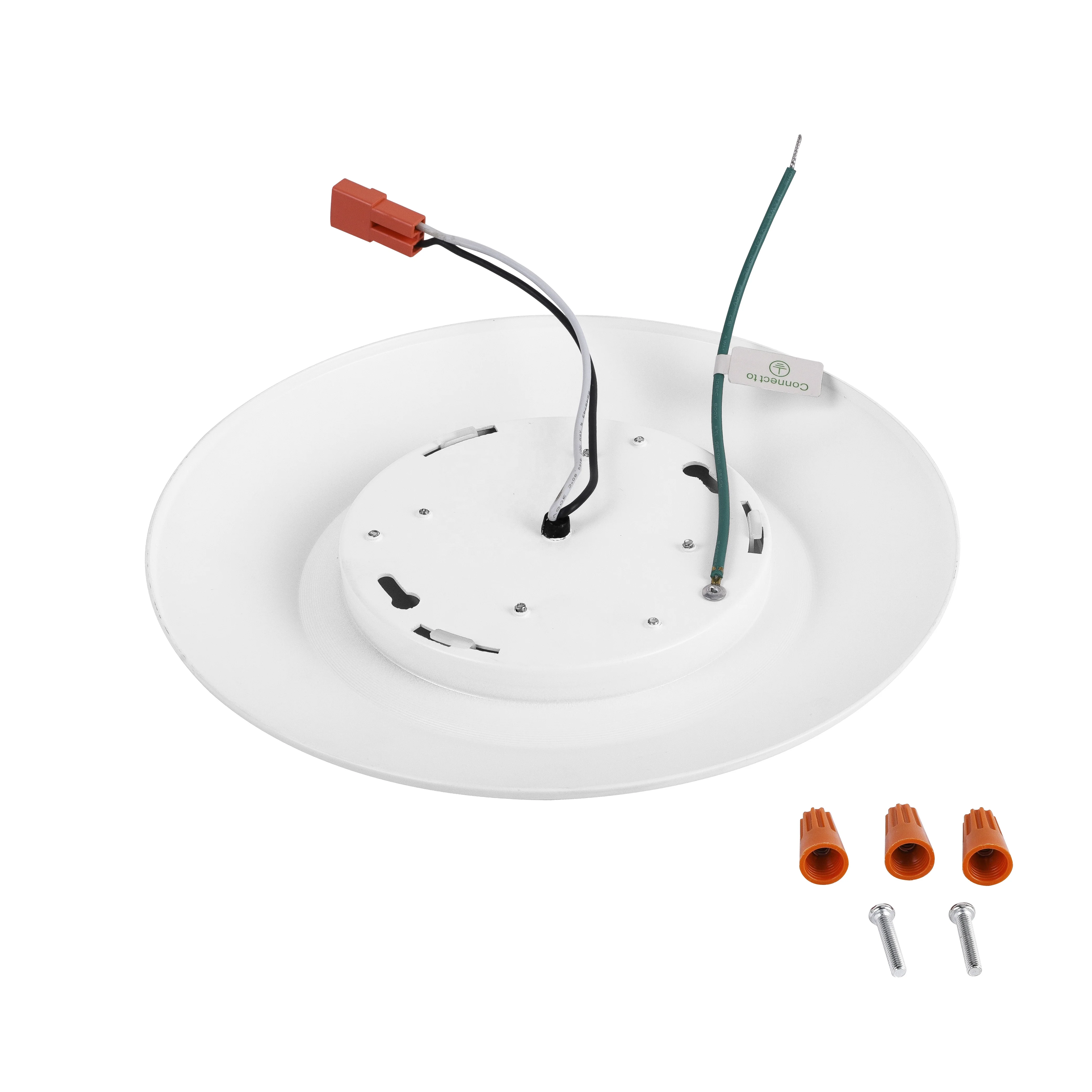 ETL 7' 8' 15W Emergency Battery Backup LED Disk Light 90 Minutes Working Time CCT Adjustable Surface Mount Downlight