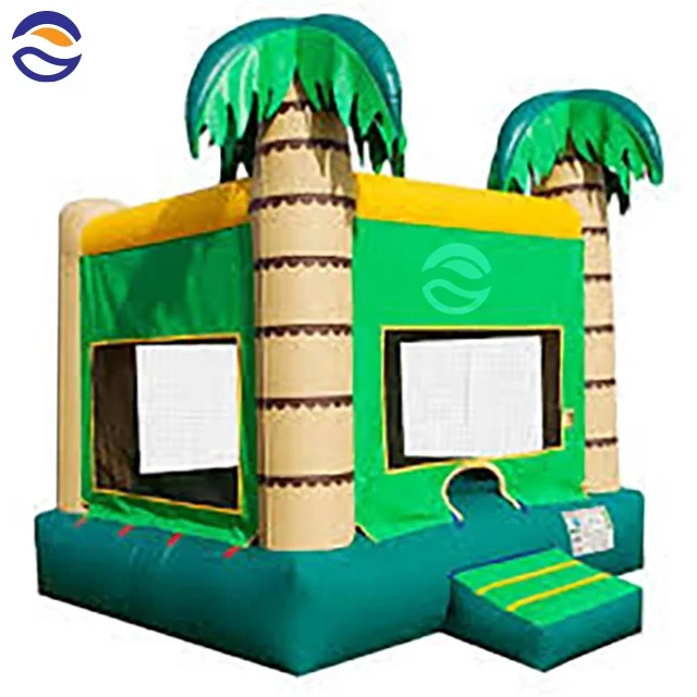 Palm Tree Castillos Inflatables Jumping Castle Bouncer Hause Inflatable Jump Bounce House