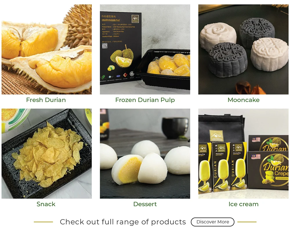 D197 Musang King Frozen Durian Pulp in Malaysia