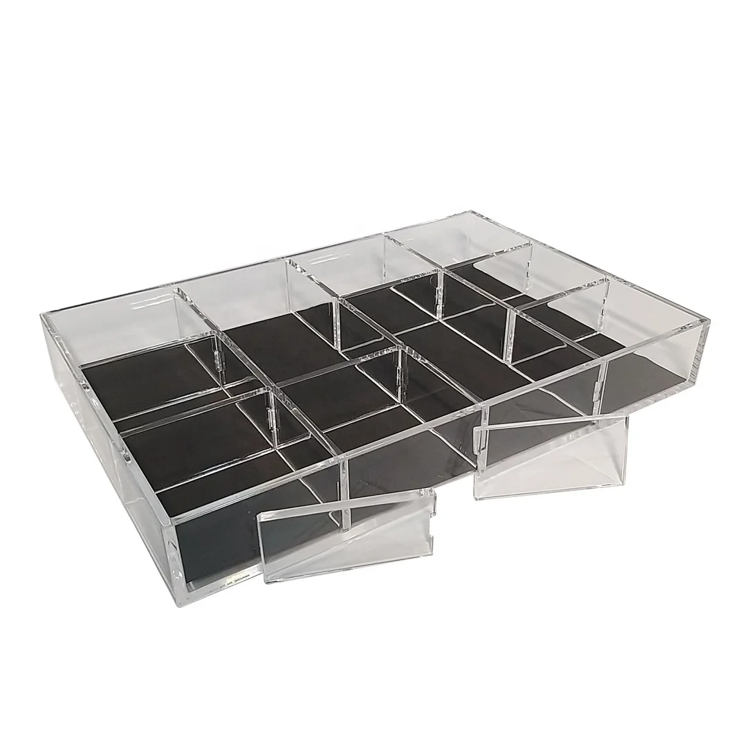 Rectangular Clear Acrylic Waterproof Divider Tray