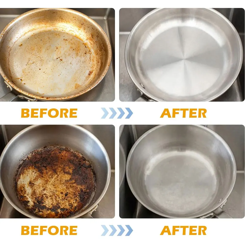 200g Stainless Steel Kitchenware Clean Kitchen Detergent Utensils Thailand Foaming Powder Toilet Cleaners Eco Friendly