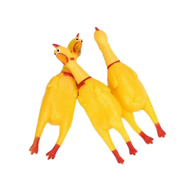 Dog Toy Squeaky Chicken S/M/L Three Size Screaming Chicken Sound Toy Pet Chew Toy