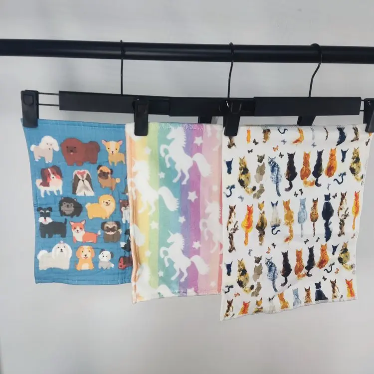 Manufacturer Custom Printed Vintage Design Tea Towel Toallas  De Cocina Microfiber Polyester Cotton Hand Kitchen Towels