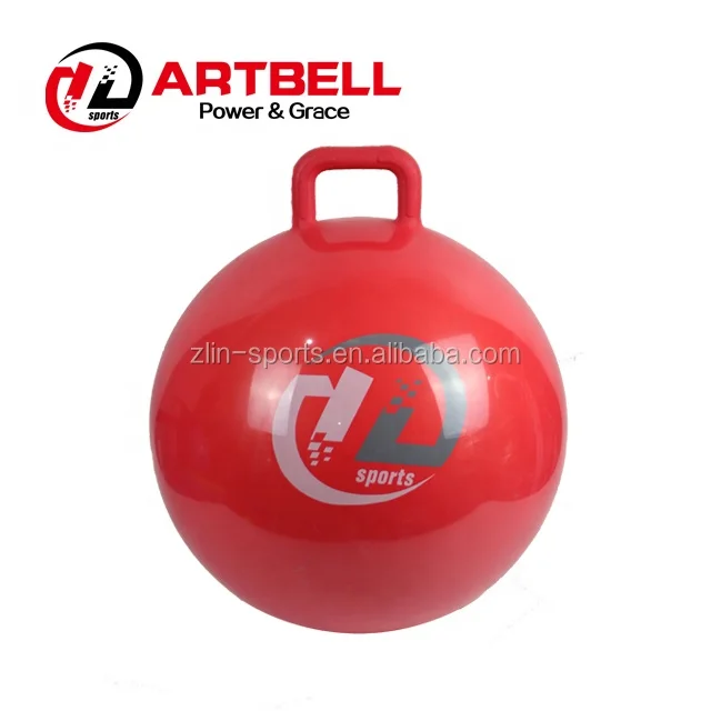 Hot Sell Custom PVC Jumping Ball Hopping Ball Gym Ball with Handle