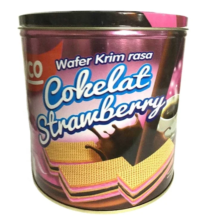 Hot Sell Biscuit Wafer Cream Tinned Bucket Pandan,Chocolate,Double Flavour ( 6pcs x 350gr ) Merryco - OEM