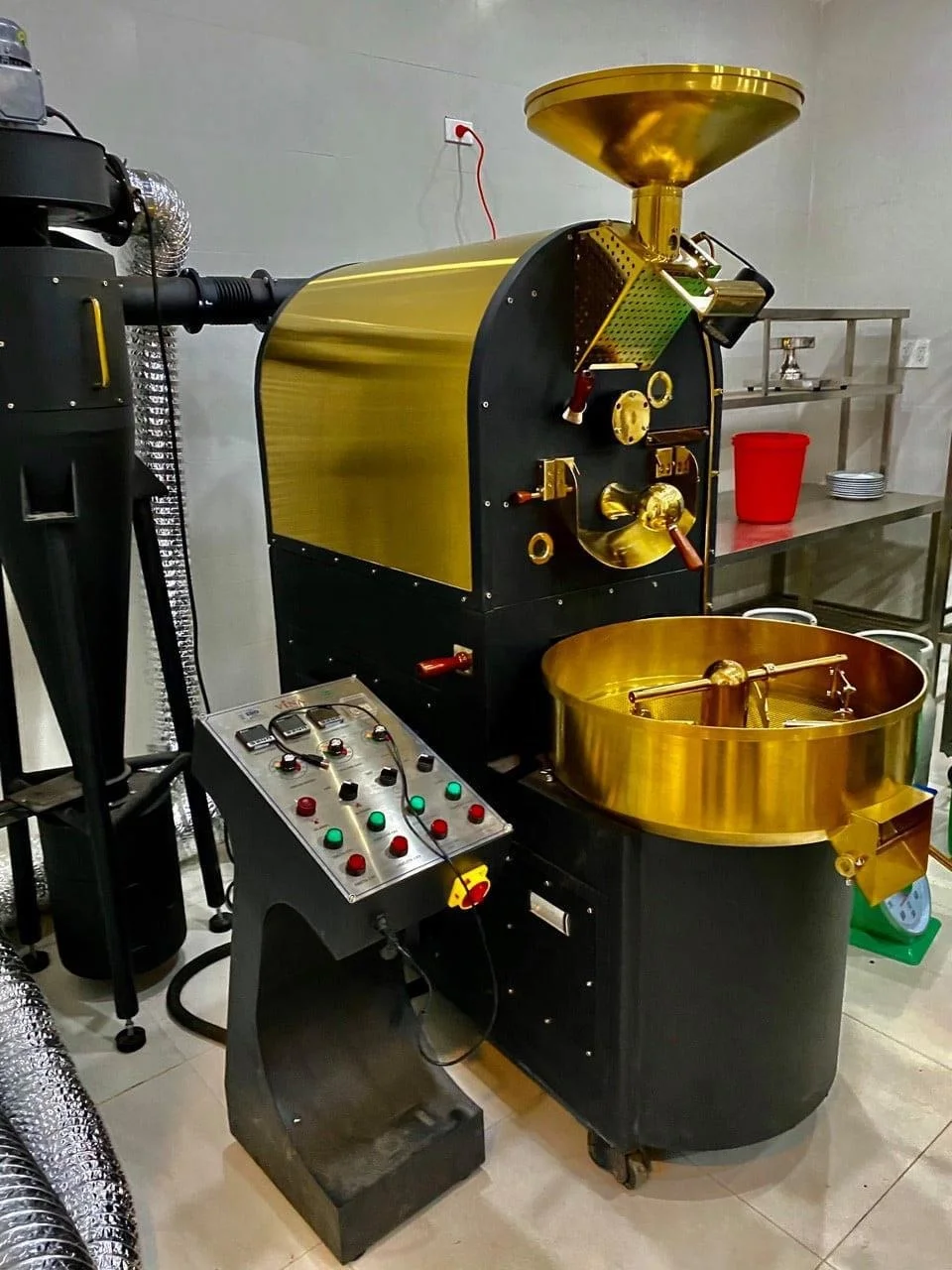 Commercial Stainless Steel 30 Kg Roaster For Coffee Bean with Chaff Collector