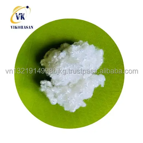 Largest Vietnam manufacturer of Recycled Polyester Staple Fiber by 100% bottle flake cheapest price for cushion filling material
