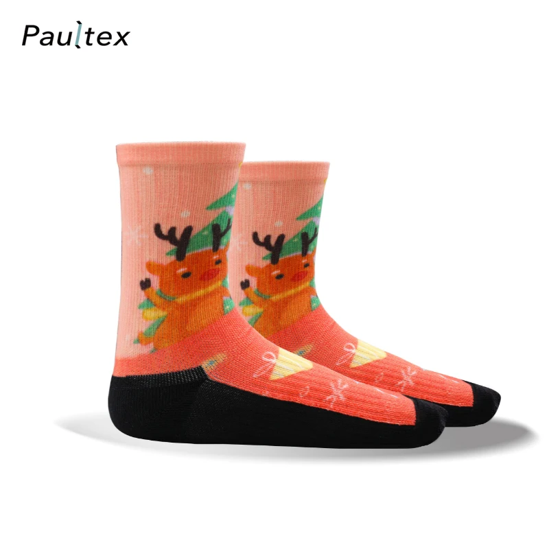 Christmas women socks  wholesale novelty socks with sustainable yarn