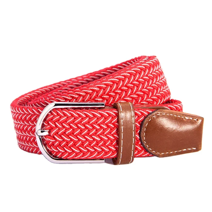 nylon woven golf custom belt with logo fashion elastic women waist belt for ladies woman 2021 girls knitted female belt