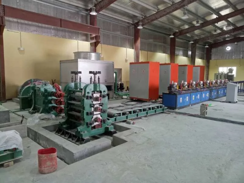 Steel rebars bar iron wire rod re rolling steel small automatic  hot rolling mill  rolls making machine production line