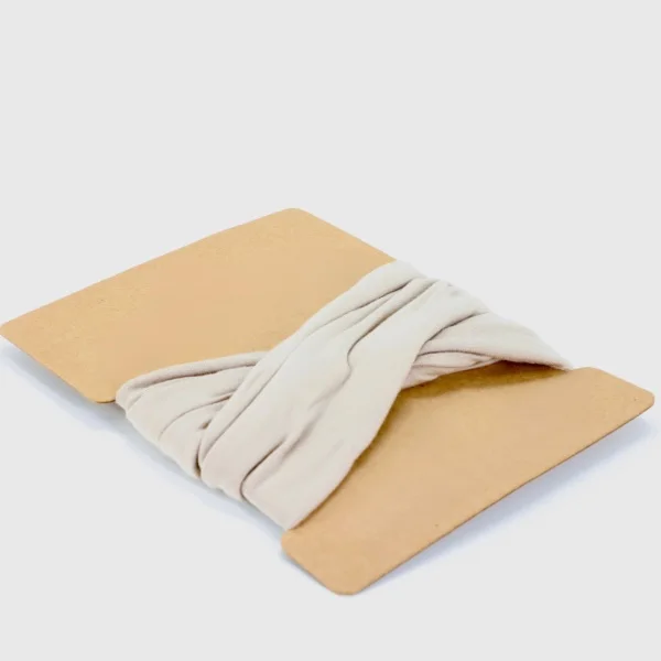 Plain elastic ecofrindly bamboo fiber spandex fabric accessories cloth headband for women