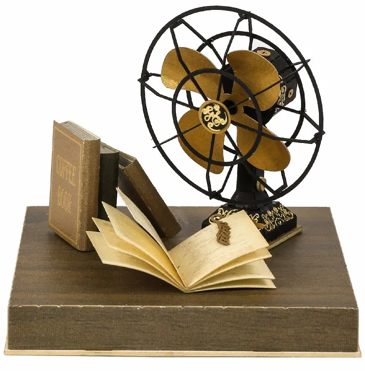 [4R] Wholesale Vintage Fan DIY Paper Model Craft Kit