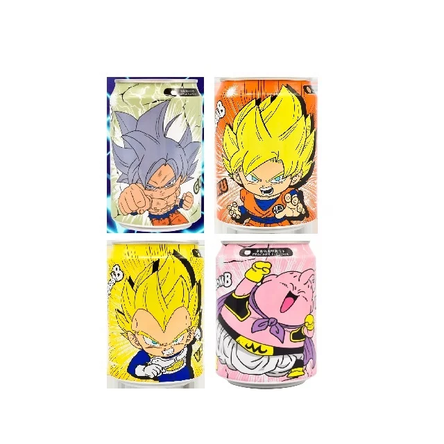 Sparkling Water Taiwan Soda Drink Famous Fruity Sparkling water Fruity Drink Ocean Bomb Dragon BallS Sailor moon Mortal Combat