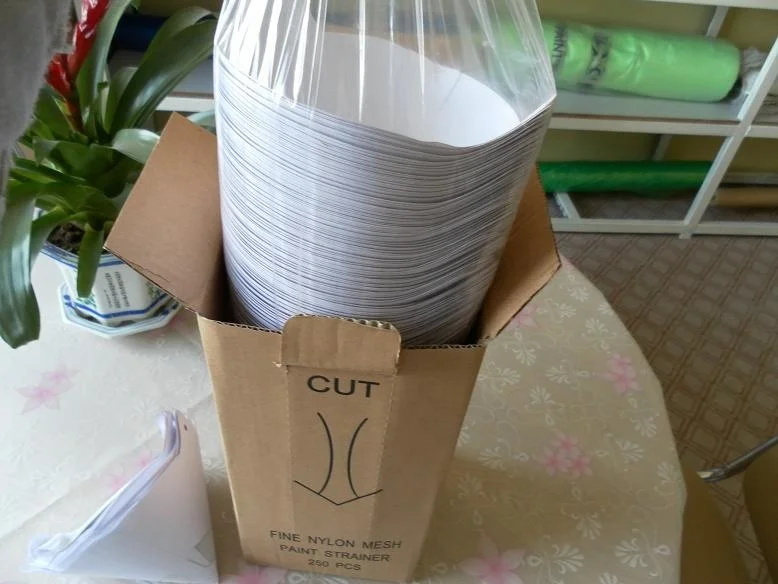 paper paint strainer 190mic 180gsm paper with 1 color logo print