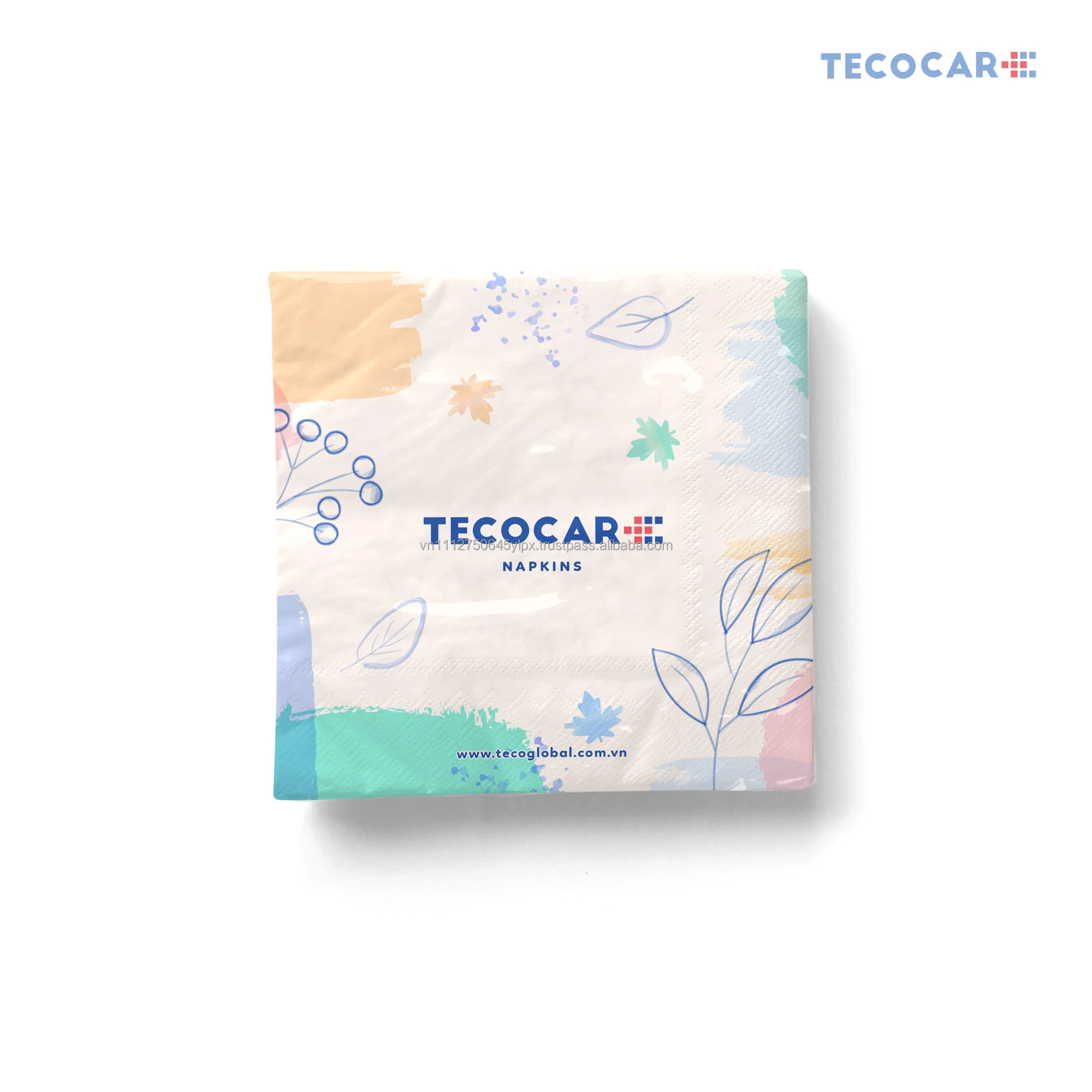 Tecocare компактные и удобные 2-слойные бумажные полотенца 180 простыни ткань для домашнего использования готовые к экспорту
