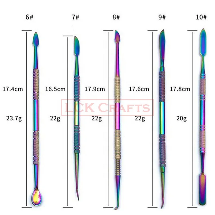 Double-Ended Stainless Steel Wax Clay Sculpting Carving DIY Tools Kit Spatula Chisel Carver Set 10 Pcs Wax Carvers Tools