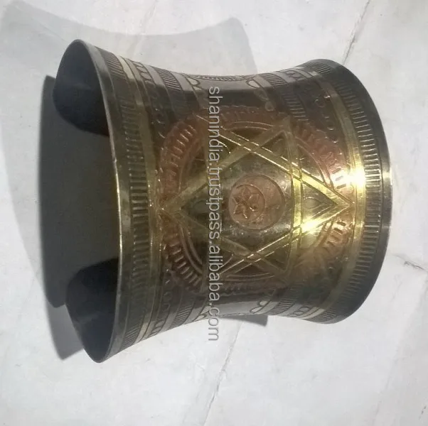 High Quality Handmade partywear Fashion Metal cuff oversize handcuffs brass cuffs