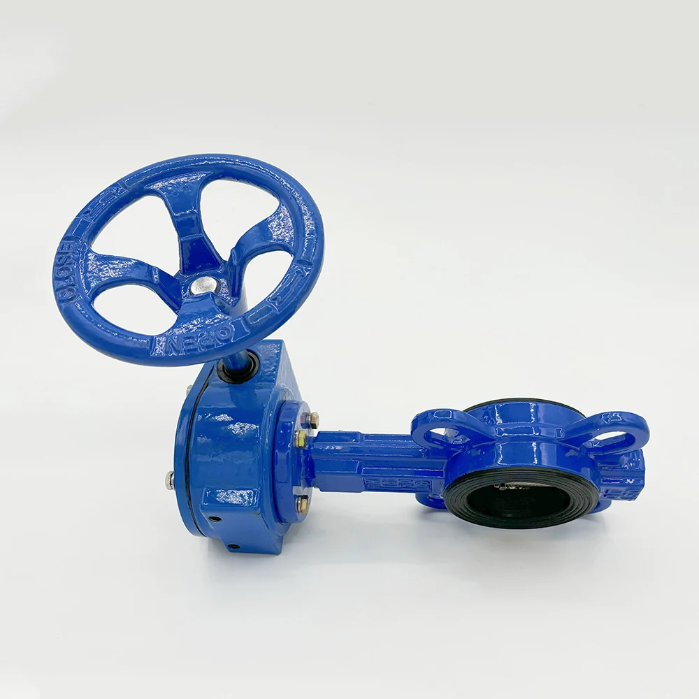 DN150 Ductile Cast Iron Double Flange Butterfly Valve: Reliable Worm Gear Operation valved butterflies sanitary butterfly valve