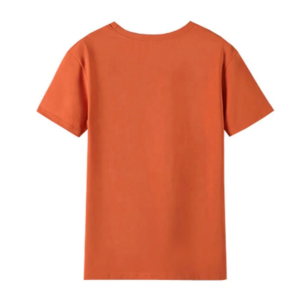  Хлопковые футболки с короткими рукавами и круглым вырезом OEM нестандартной конструкции логотип Женская Повседневная хлопчатобумажная футболка рисунком