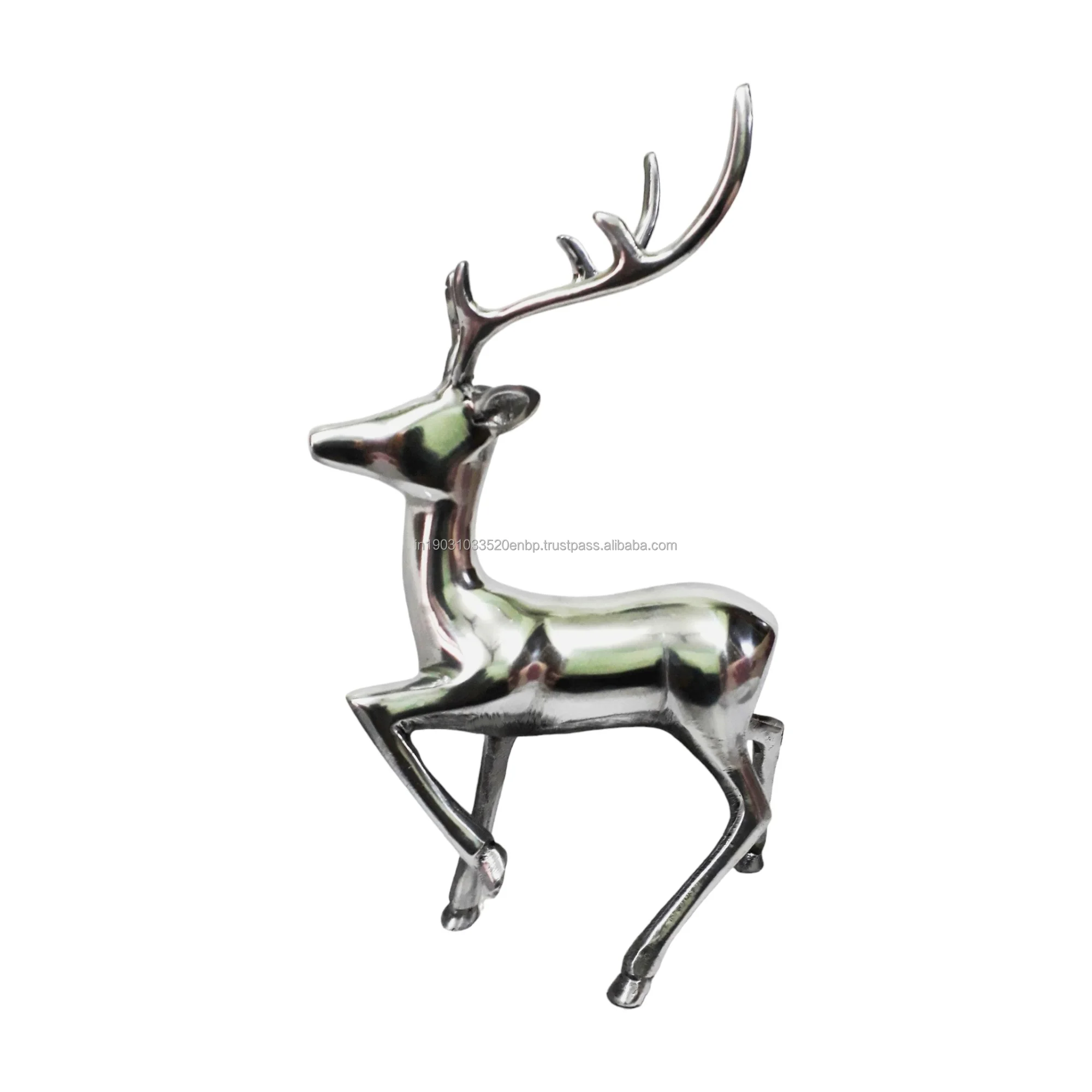 Top Selling Metal Standing Reindeer Pair Tabletop Sculpture  Christmas Decor Statue Table Top Figurine Ornaments