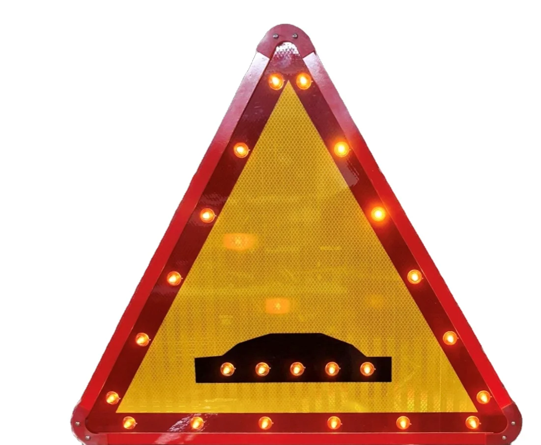 
Customized Solar-powered Speed Bumps Ahead Warning Sign for Vietnam 