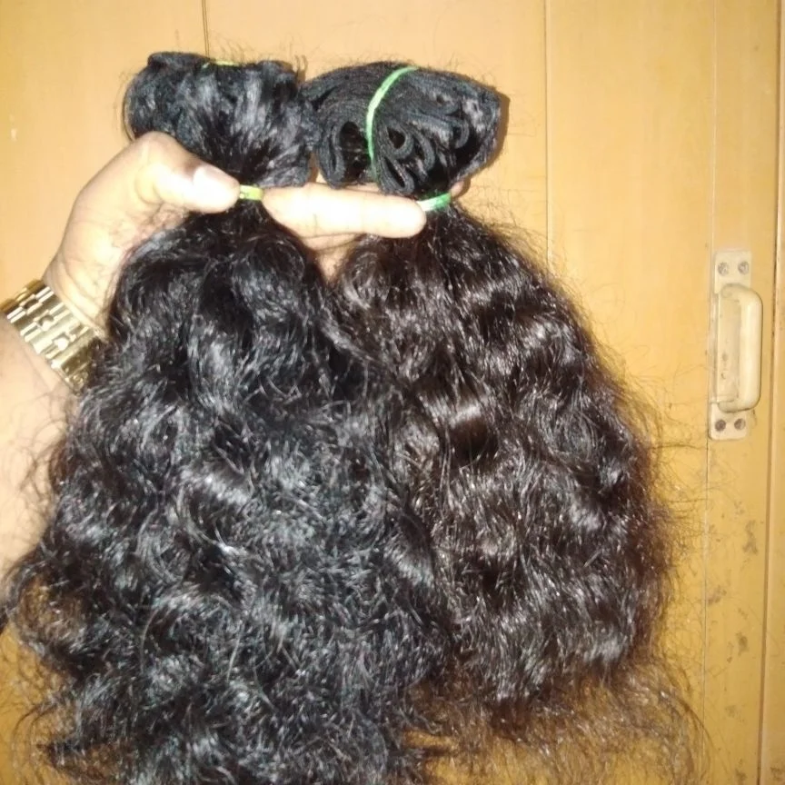 cheap best pure Indian raw human hair extensions virgin thick Indian human hair