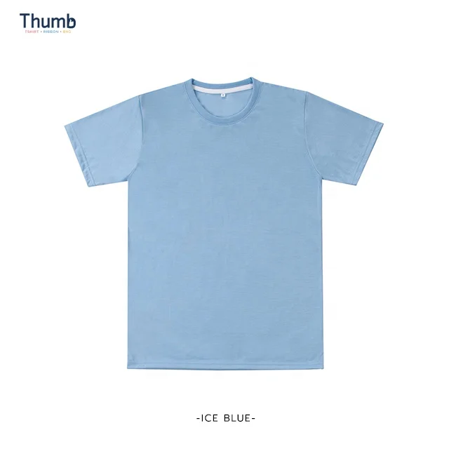 Lavender Pastel Plain 100% Polyester Blanks Tshirt for Sublimation Printing Made in Thailand