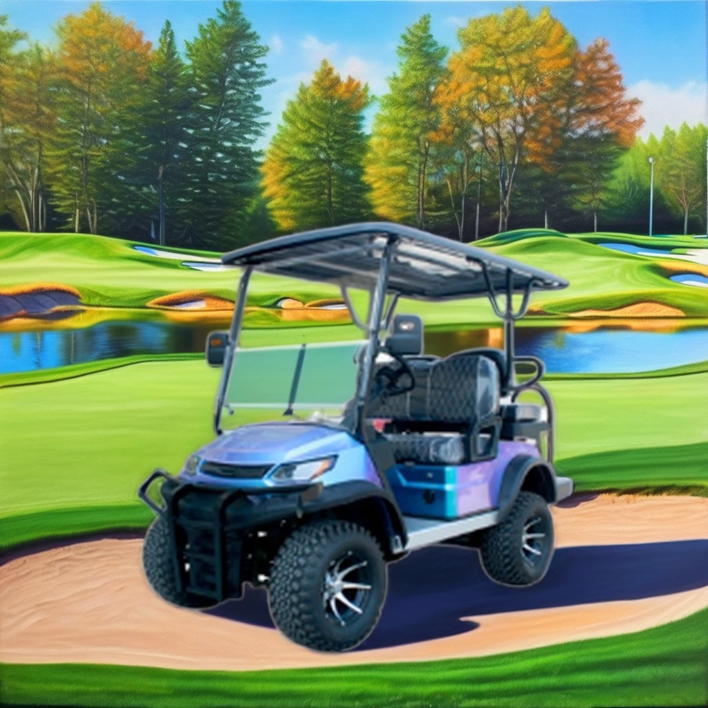 Off road 4-seater Electric Golf Cart with Bump Custom Body Color Seat Color Lifted Buggy