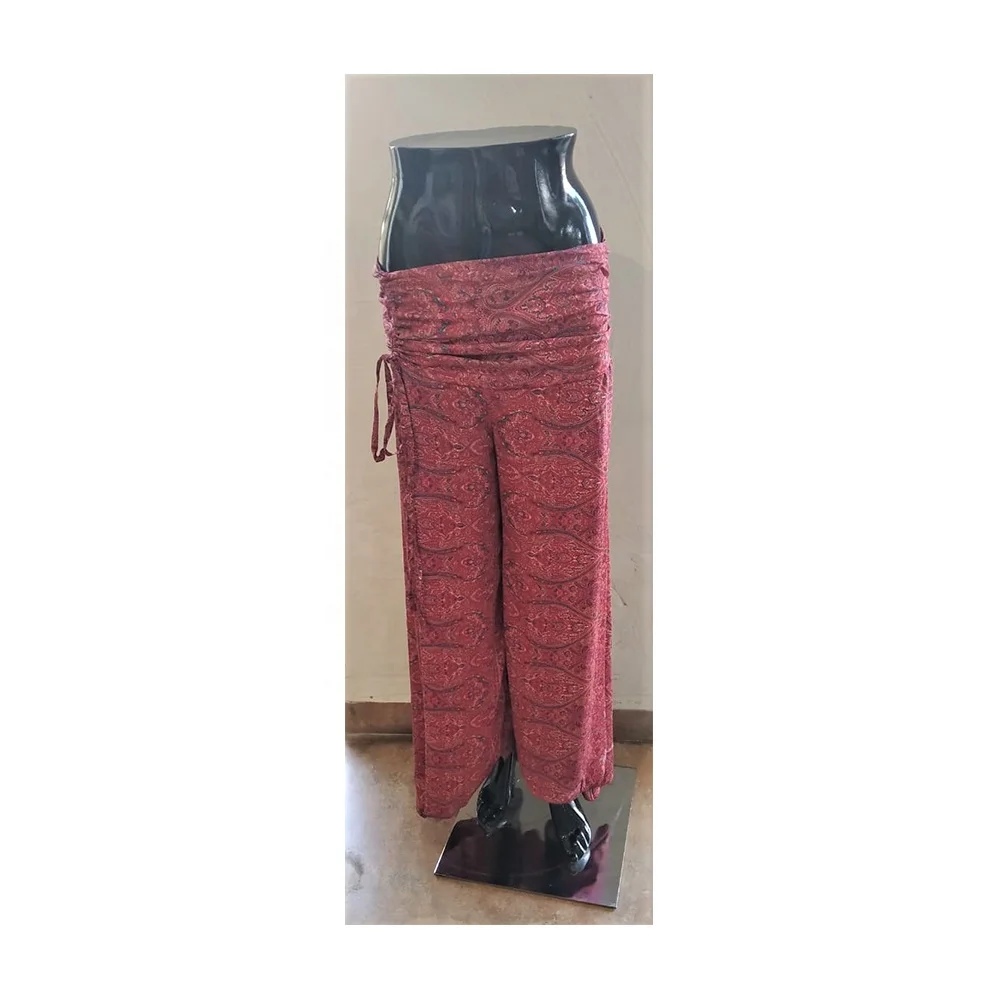 Abstract Design Printed Trendy Wear Ladies Pants Casual Wear Pants For Holiday At Wholesale Price From Indian Supplier