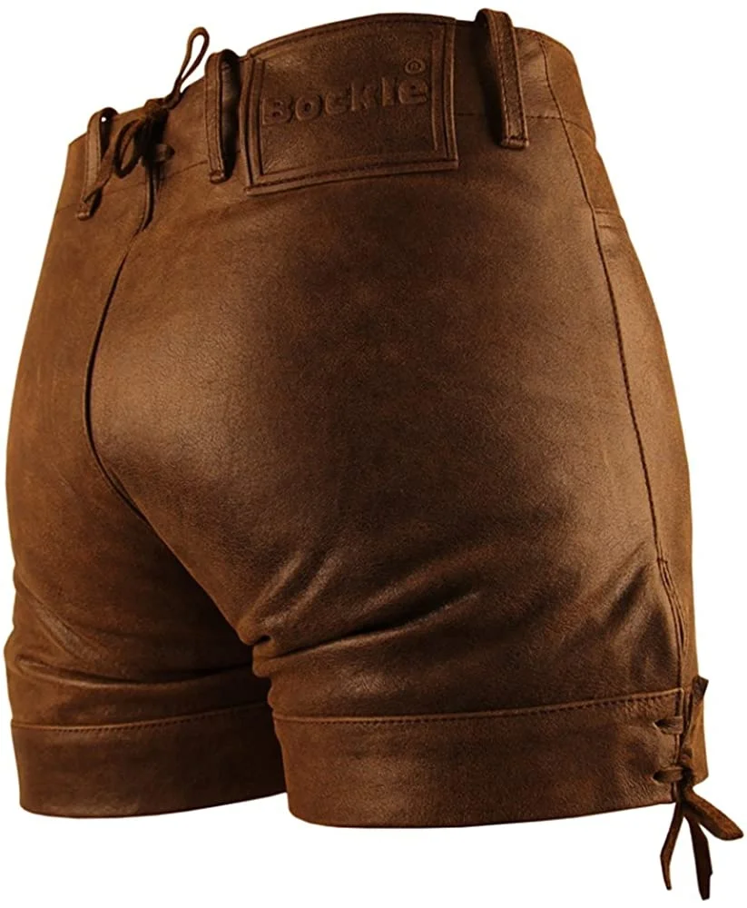 Custom New Bavarian Oktoberfest Lederhosen German Real Leather with Matching suspenders Short Traditional Pants