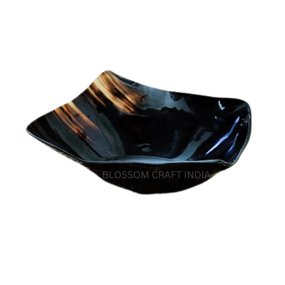 Best Price Indian Buffalo Ox Horn Fruit Bowl Agate Horn Serving Bowls Natural Indian Horn Bowl Available All Sizes Decorations